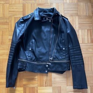 Cropped leather jacket size M (zara)